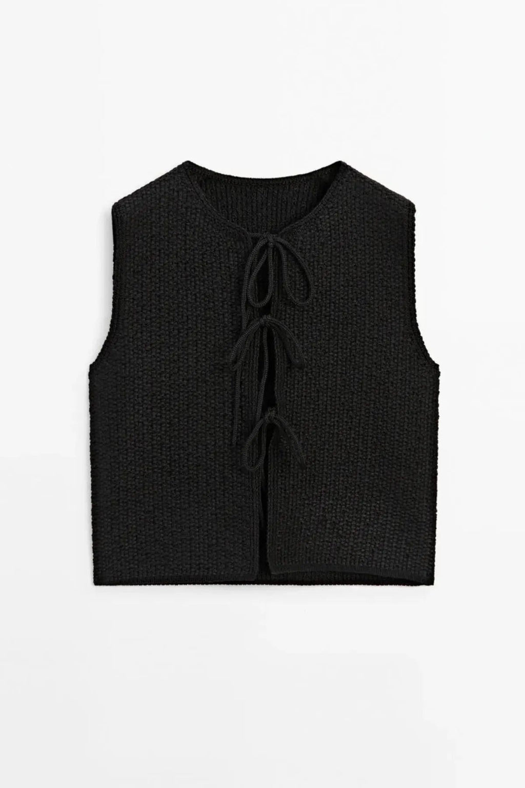 Crew Neck Lace Detail Knit Sweater