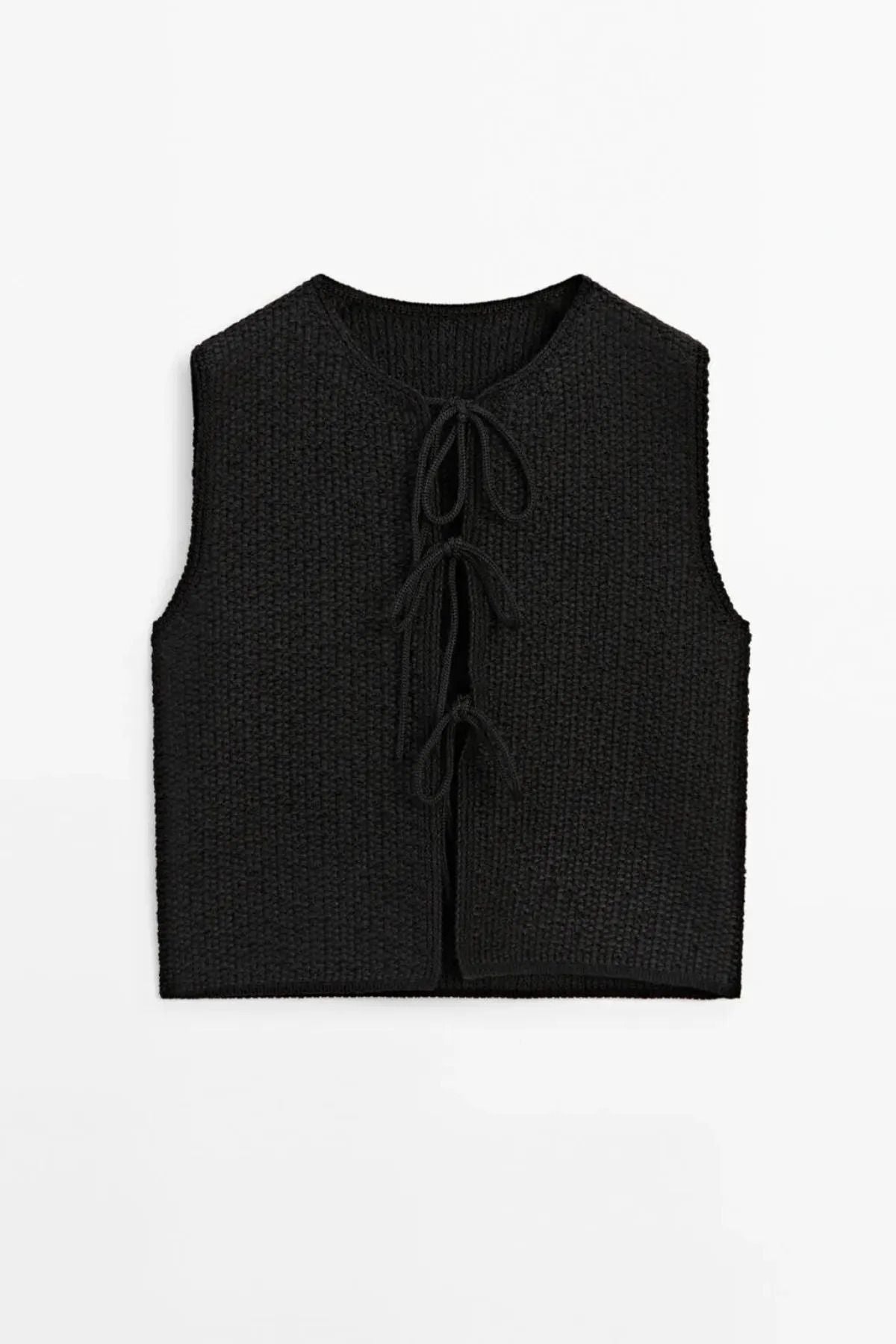 Crew Neck Lace Detail Knit Sweater