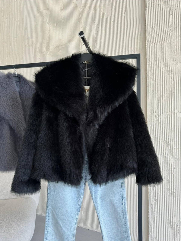 Extra Soft Texture Lined Full Fur Coat