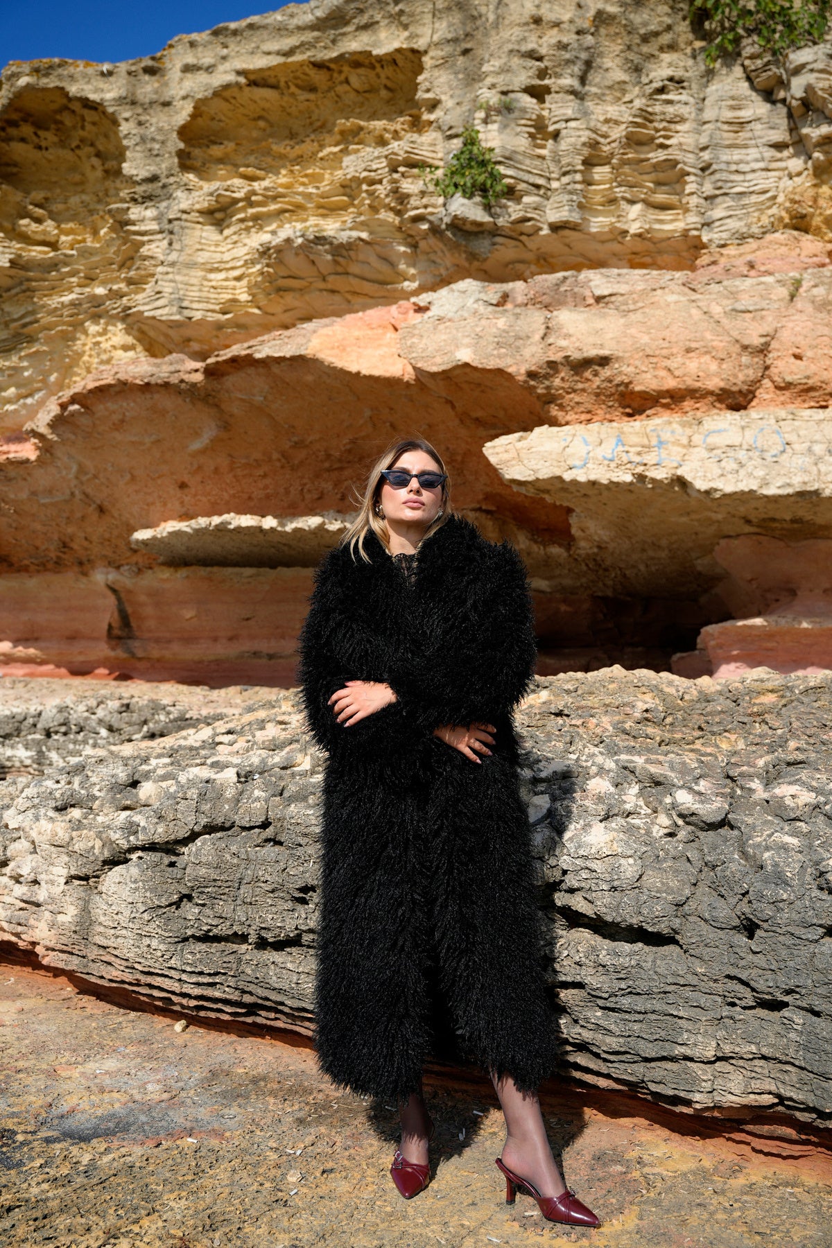 İthal Yumuşak Doku Full Boy Premium Kıvırcık  Mont Kaban