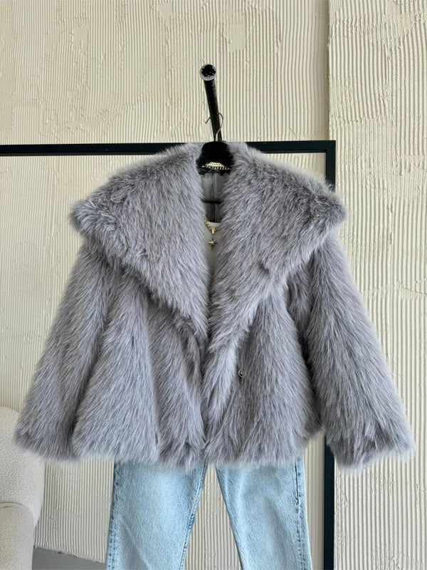 Extra Soft Texture Lined Full Fur Coat