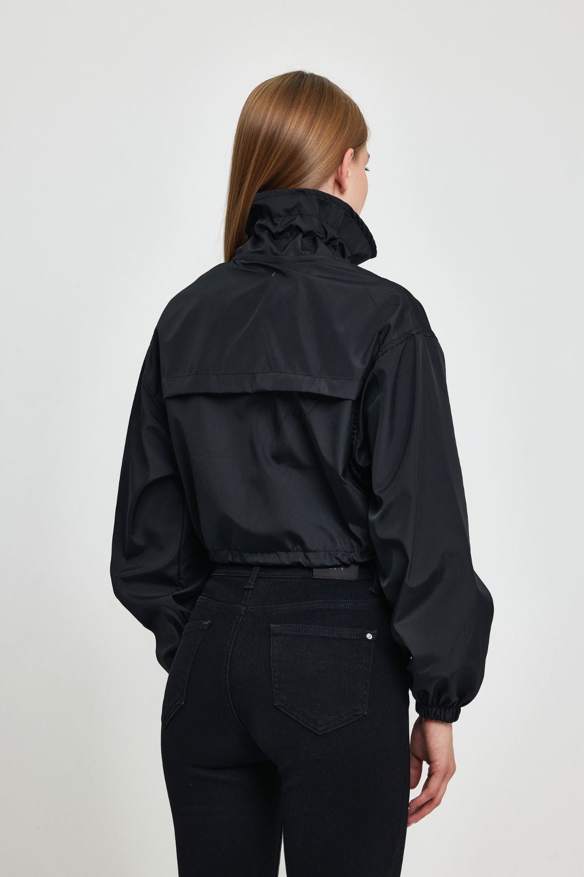 Bondit Double Pocket Rope Tied Seasonal Crop Jacket