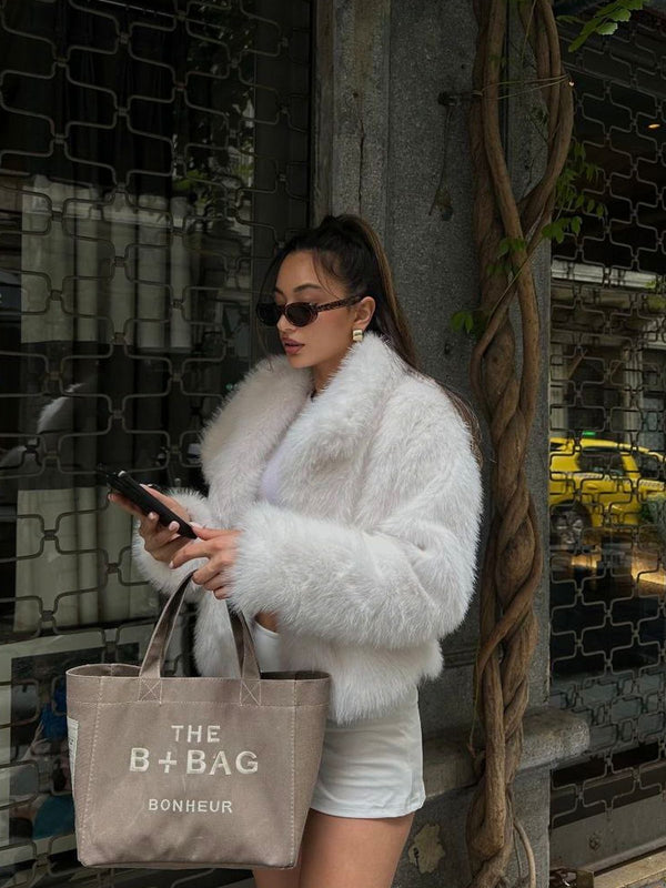 Soft Texture Lined Full Fur Coat