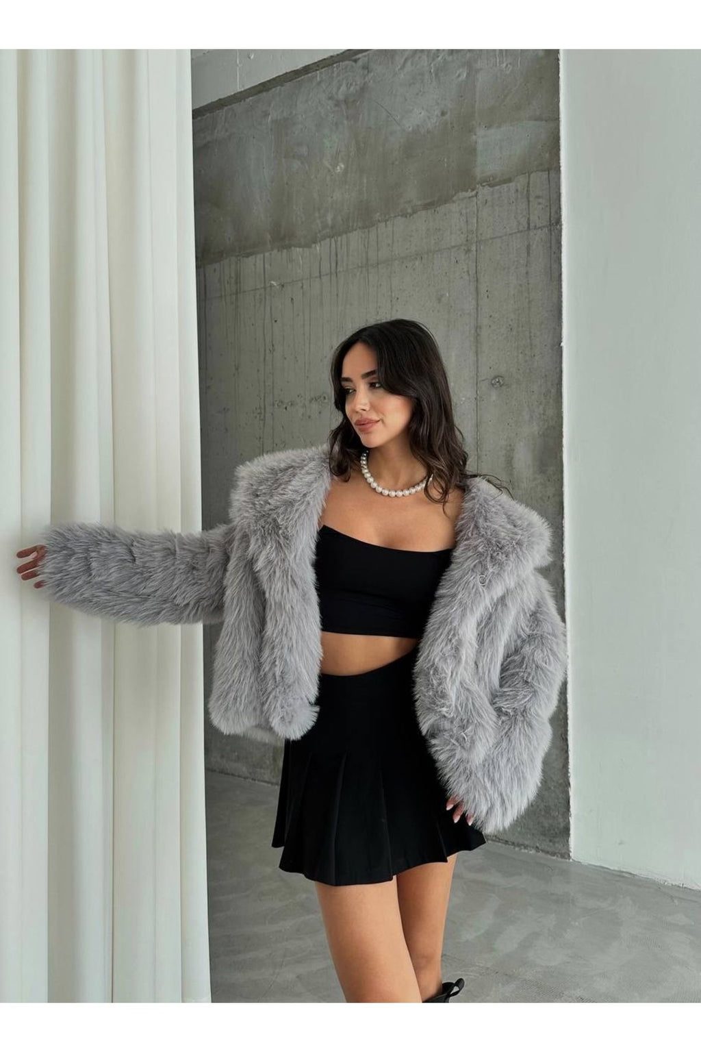 Extra Soft Texture Lined Full Fur Coat