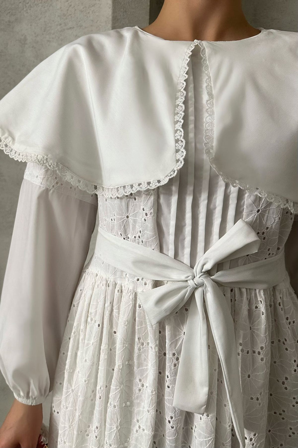 IMPORTED SPECIAL DESIGN CAPE COLLAR LINED BELT 100% COTTON FISTO DRESS SUITABLE FOR HIJAB