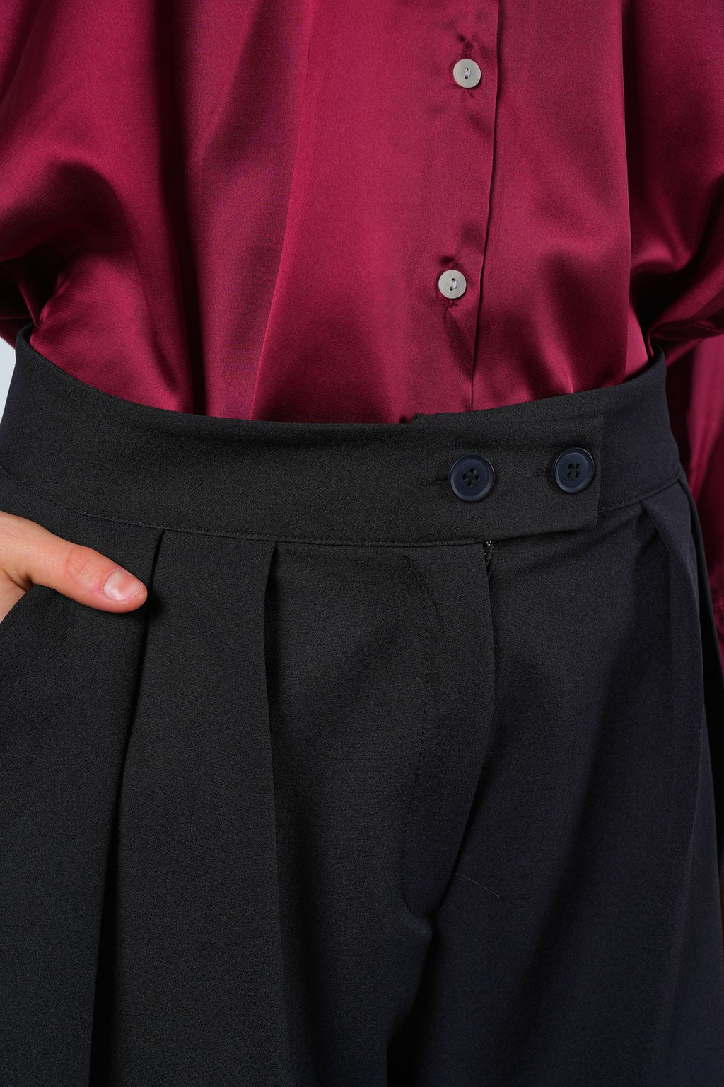 SS24 Double Button Palazzo Trousers