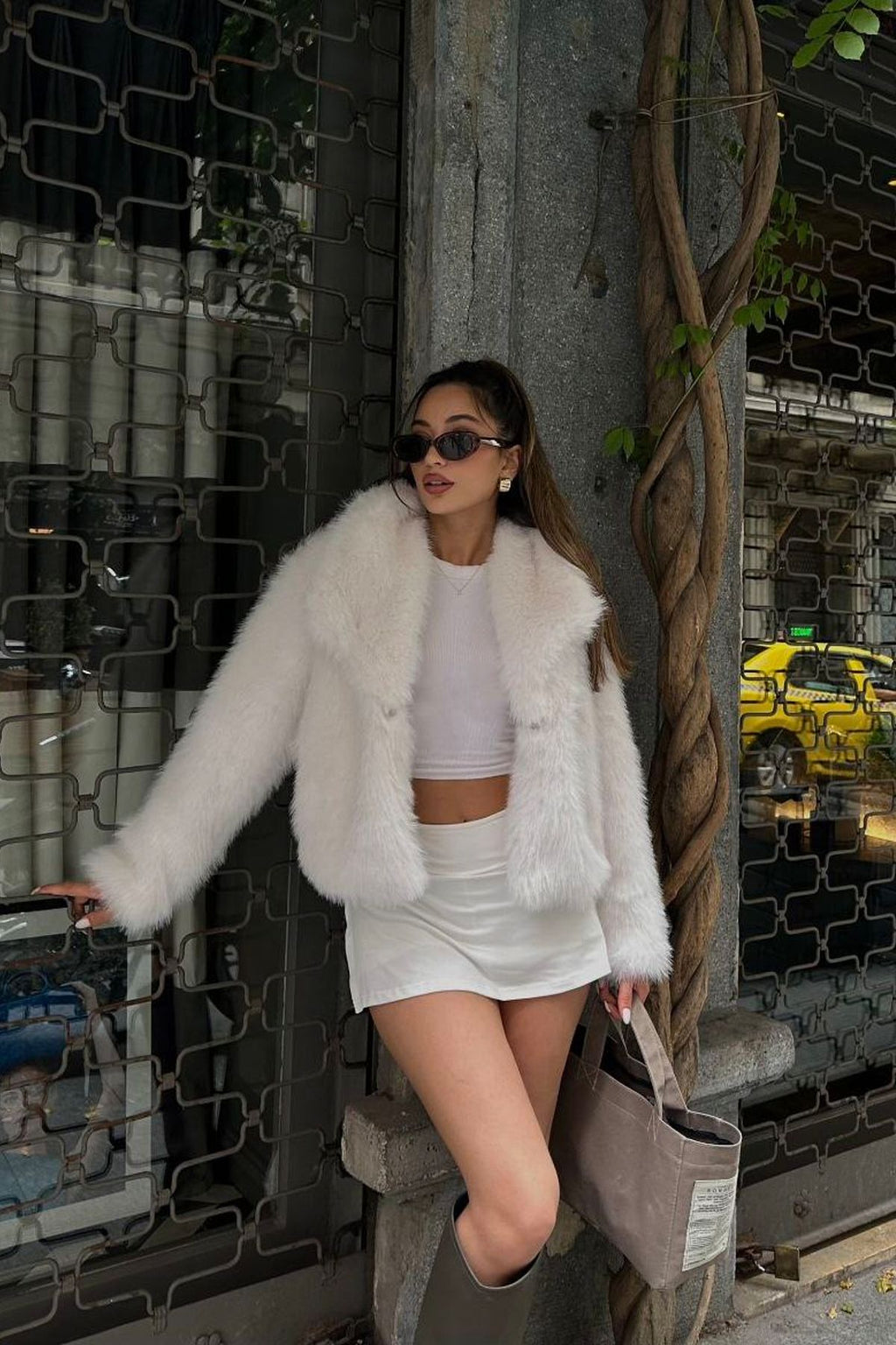 Soft Texture Lined Full Fur Coat