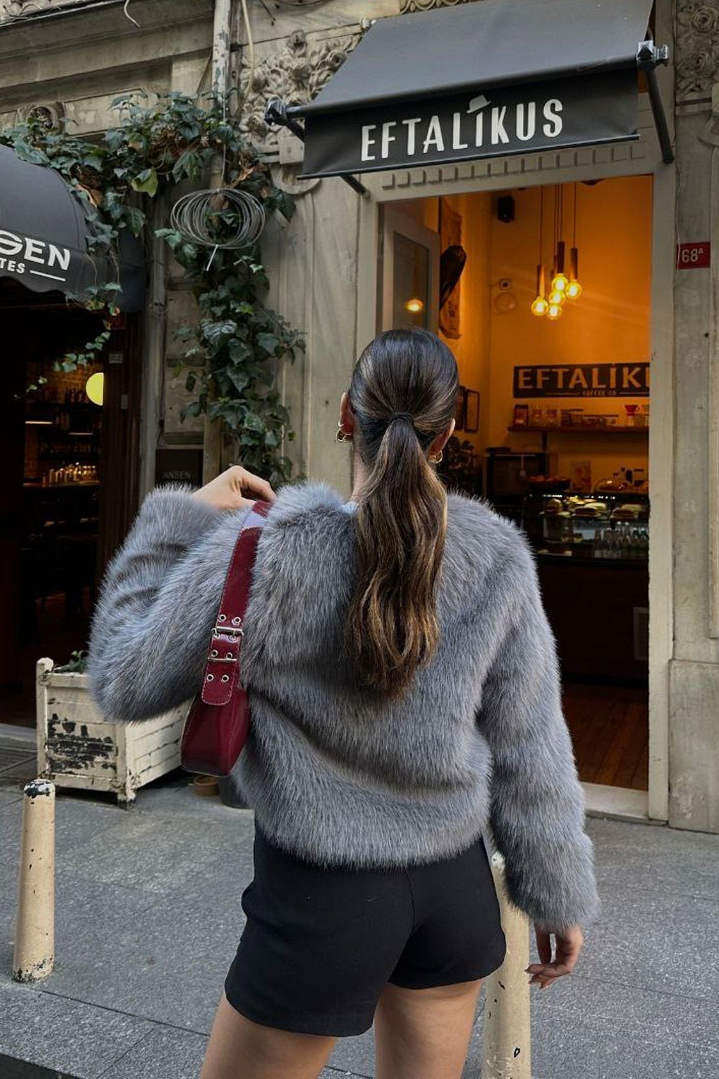 Crop Boy Extra Soft Texture Lined Full Coat