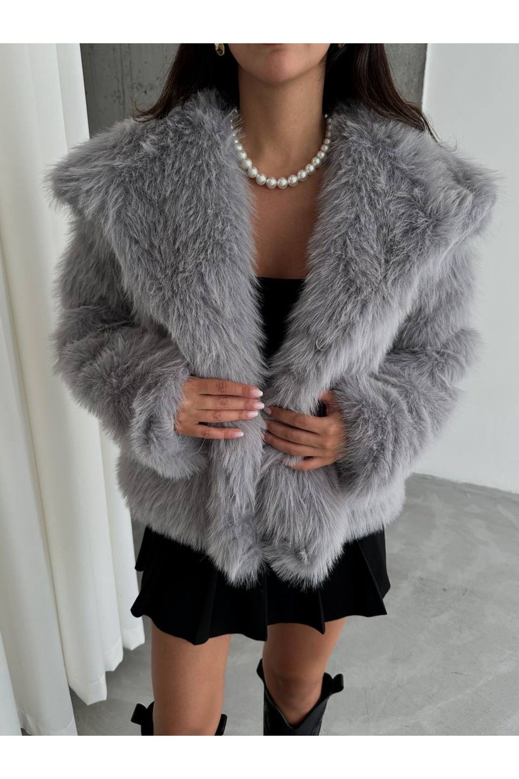 Extra Soft Texture Lined Full Fur Coat