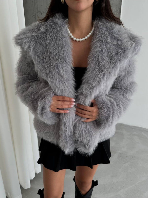 Extra Soft Texture Lined Full Fur Coat