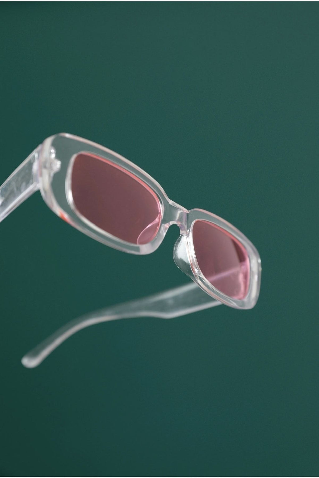 New Season Women's Rectangular Pink Sunglasses
