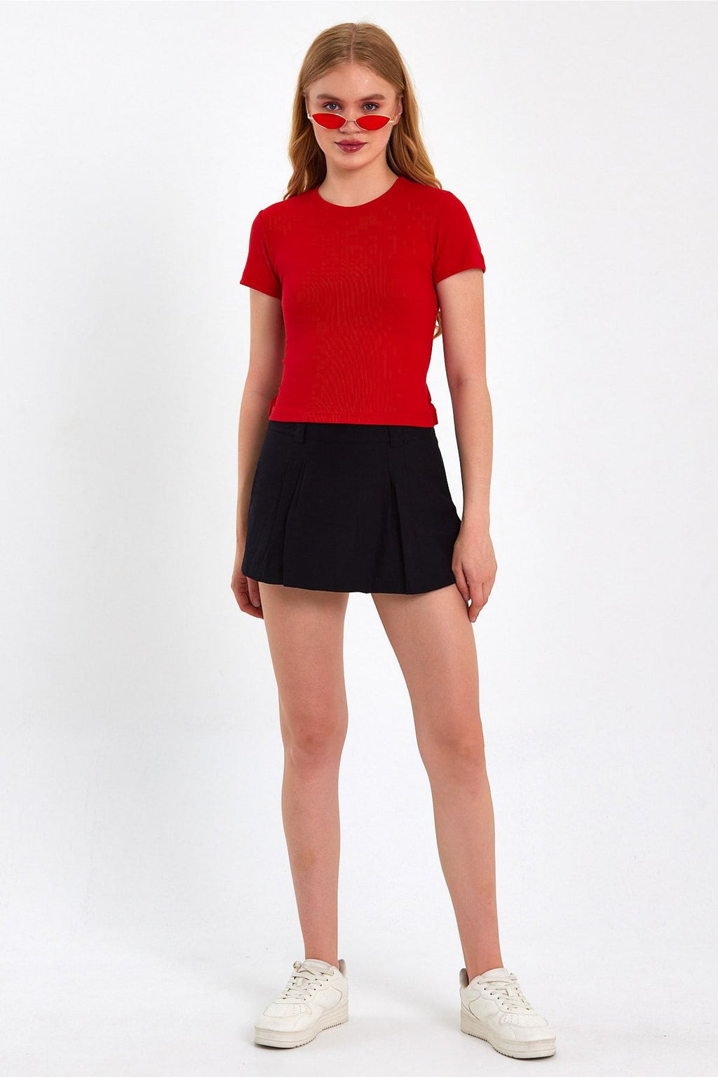 Waist Detail Ribbed Camisole Blouse