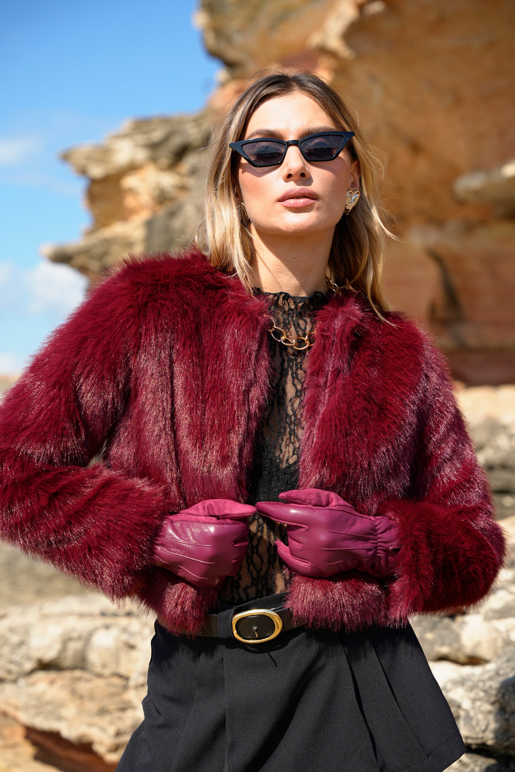 Crop Boy Ekstra Yumuşak Doku Astarlı Dolgun Mont