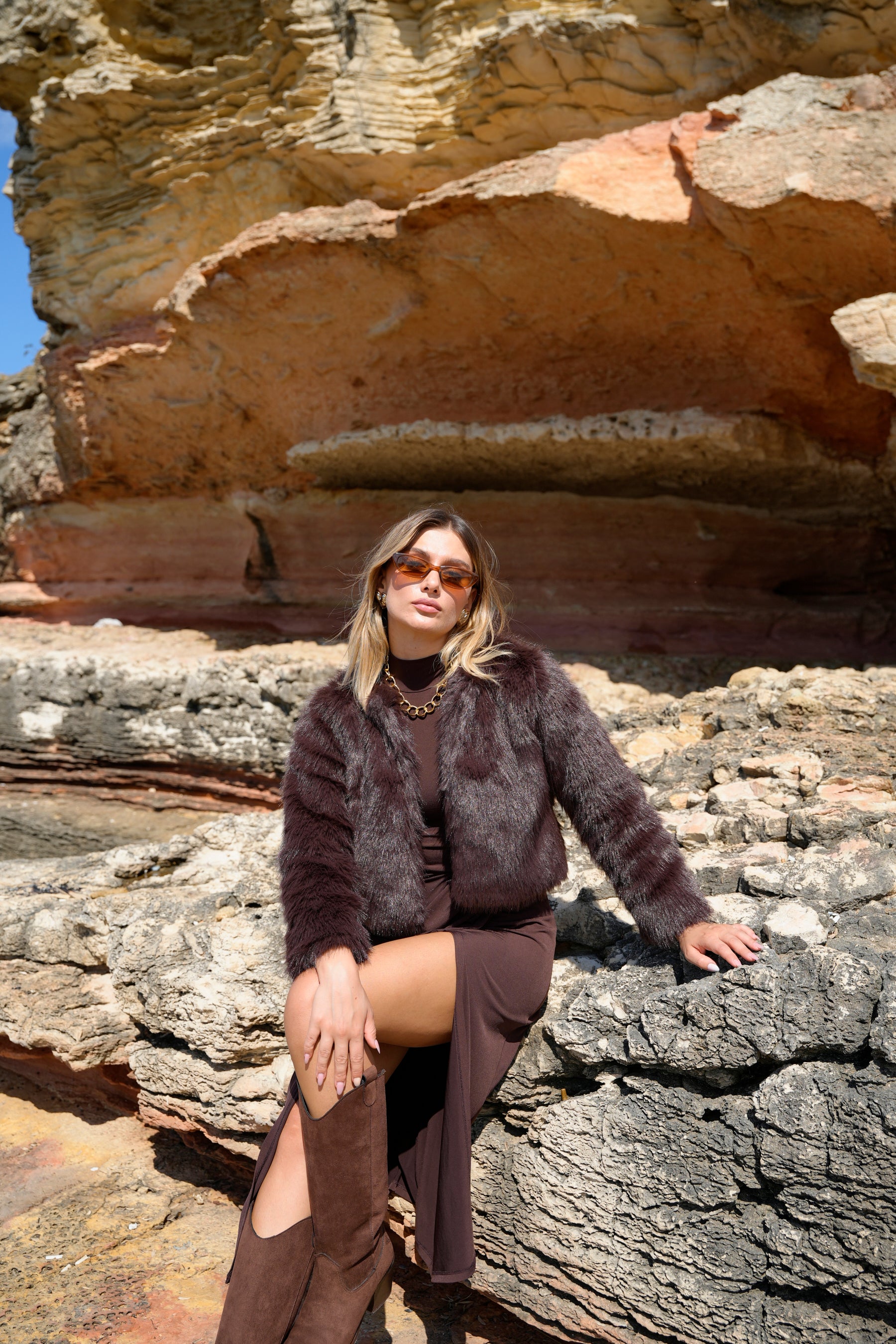 Crop Boy Ekstra Yumuşak Doku Astarlı Dolgun Mont