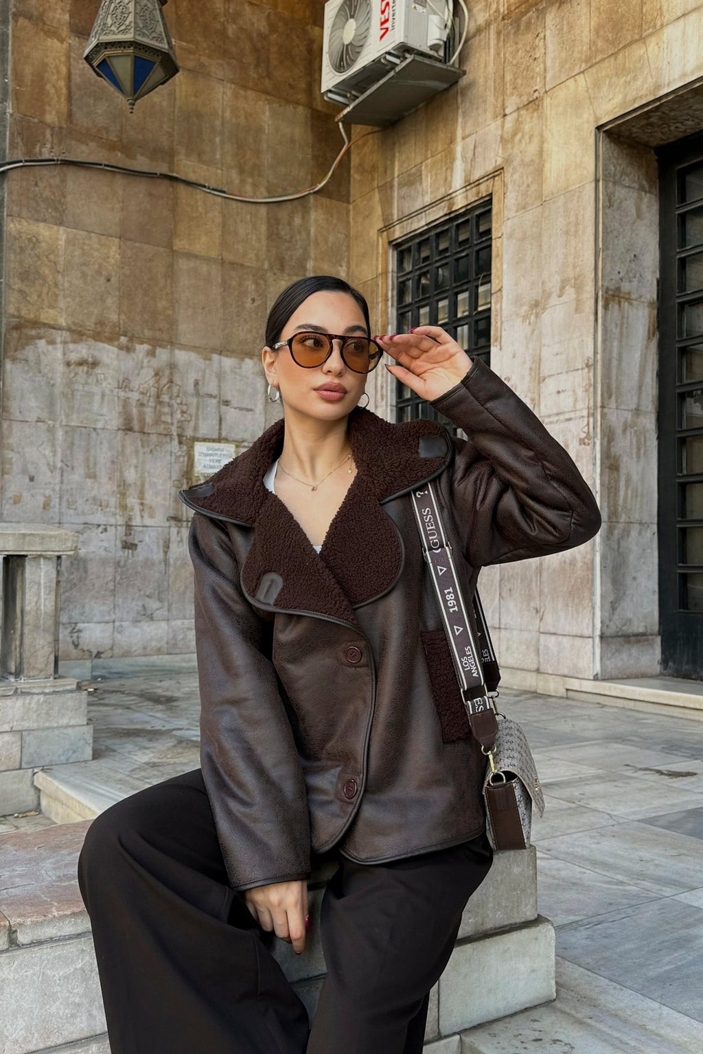 İçi Peluş Biyeli Cepli Düğmeli Premium Jean Kot Ceket