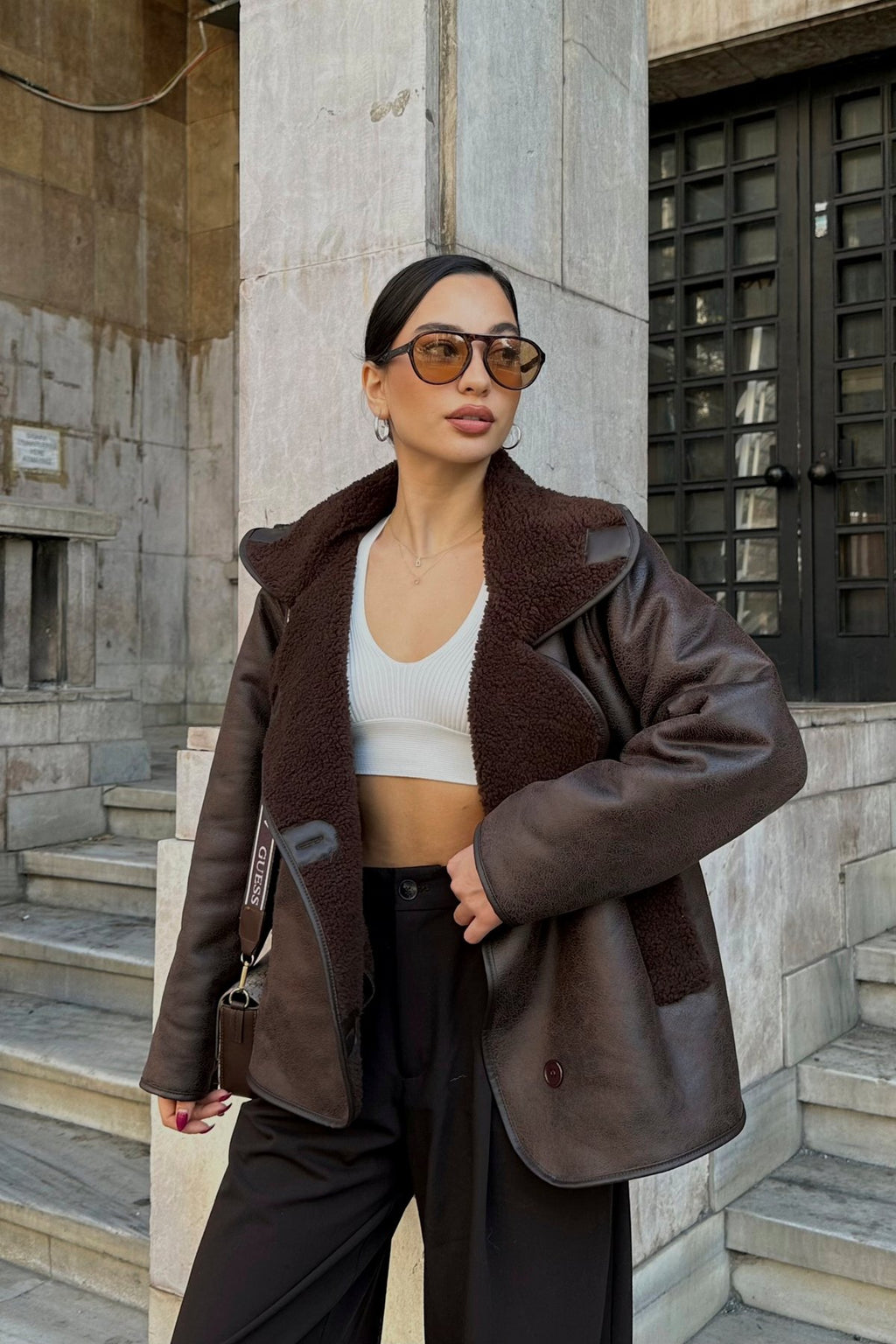 İçi Peluş Biyeli Cepli Düğmeli Premium Jean Kot Ceket