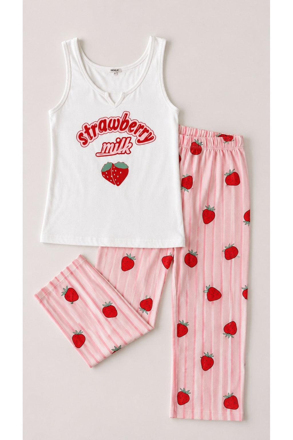 Renki Baskılı Tiril Viskon Kumaş Ev İçi Pijama Takımı